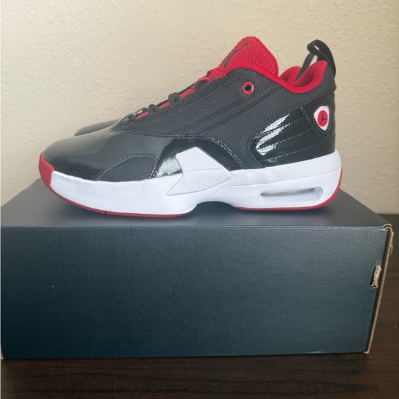 Jordan Black and Red Sneakers with Air Unit - Picture 3 of 7